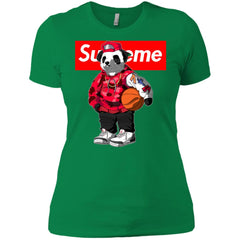 Supreme Bear Basketball T-shirt Women Cotton T-Shirt Women Cotton T-Shirt - parenttees