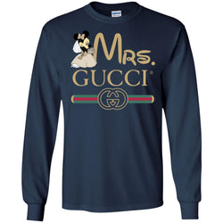 Mrs Minnie Gucci Couple Disney Shirt Valentine's Day T-shirt Men Long Sleeve Shirt