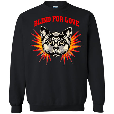 Gucci 2018 Cat Blind For You T-shirt Crewneck Pullover Sweatshirt Black / S Crewneck Pullover Sweatshirt - parenttees