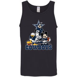 Mickey Mouse Dallas Cowboys American Football Nfl Sports Shirt Men Cotton Tank