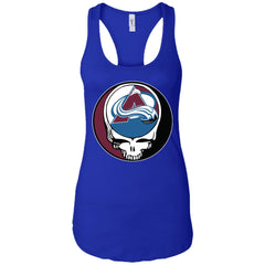 Colorado Avalanche Grateful Dead Steal Your Face Hockey Nhl Shirts Women Tank Top Women Tank Top - parenttees