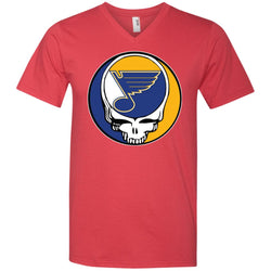 St Louis Blues Grateful Dead Steal Your Face Hockey Nhl Shirts Men V-Neck T-Shirt