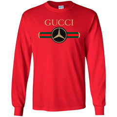 Gucci Mercedes T-shirt Men Long Sleeve Shirt Men Long Sleeve Shirt - parenttees