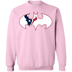 We Are The Houston Texans Batman Nfl Mashup Crewneck Pullover Sweatshirt Crewneck Pullover Sweatshirt - parenttees