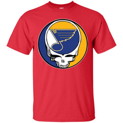 St Louis Blues Grateful Dead Steal Your Face Hockey Nhl Shirts Men Cotton T-Shirt