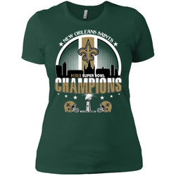 Nfl – New Orleans Saints 2019 Super Bowl Champions Football Women Cotton T-Shirt