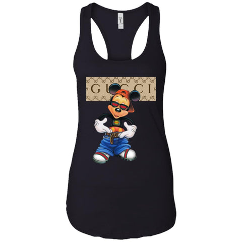 Gucci Logo Shirt Mickey Mouse T-shirt Women Tank Top Black / X-Small Women Tank Top - parenttees