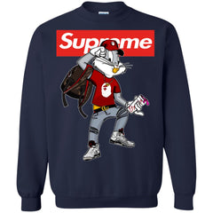 Supreme Rabbit Shirt Crewneck Pullover Sweatshirt Crewneck Pullover Sweatshirt - parenttees