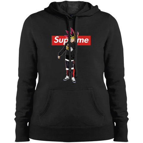 Supreme Yugi Mutou Game Yugioh T-shirt Women Hooded Sweatshirt Black / X-Small Women Hooded Sweatshirt - parenttees