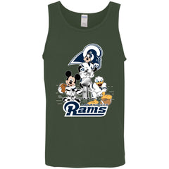 Nfl – Los Angeles Rams Donald Duck Goofy Mickey Mouse Super Bowl 2019 Football Men Cotton Tank Men Cotton Tank - parenttees