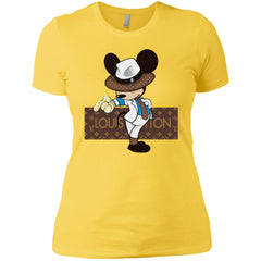 Louis Vuitton Mickey Dance Tshirt Women Cotton T-Shirt Women Cotton T-Shirt - parenttees