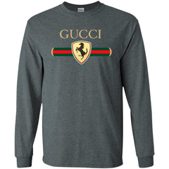 Gucci Ferrari T-shirt Men Long Sleeve Shirt Men Long Sleeve Shirt - parenttees