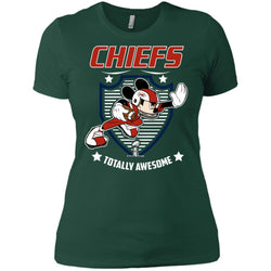 Nfl – Kansas City Chiefs Totally Awesome Mickey Mouse Super Bowl 2019 Football Women Cotton T-Shirt