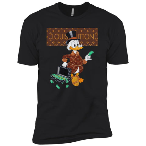 Louis Vuitton Donald Duck T-shirt Men Short Sleeve T-Shirt Black / X-Small Men Short Sleeve T-Shirt - parenttees