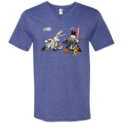 Star Wars T-shirts Rabbit Vs Duck Donald Funny Men V-Neck T-Shirt Men V-Neck T-Shirt - parenttees