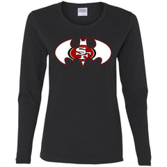 We Are The San Francisco 49ers Batman Nfl Mashup Women Long Sleeve Shirt Women Long Sleeve Shirt - parenttees