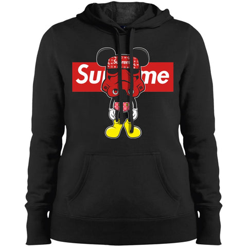 Supreme Robot Mickey Hot T-shirt Women Hooded Sweatshirt Black / X-Small Women Hooded Sweatshirt - parenttees