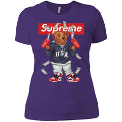 Supreme Bear Hot Trending T-shirt Women Cotton T-Shirt Women Cotton T-Shirt - parenttees