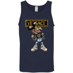 Versace Mickey Mouse Cartoon T-shirt Men Cotton Tank Men Cotton Tank - parenttees