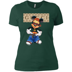 Gucci Logo Shirt Mickey Mouse T-shirt Women Cotton T-Shirt