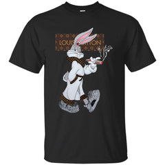 Louis Vuitton Rabbit Smoking Shirt Men Cotton T-Shirt Men Cotton T-Shirt - parenttees