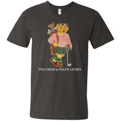 Polo Bear Ralph Lauren T-shirt Men V-Neck T-Shirt Men V-Neck T-Shirt - parenttees