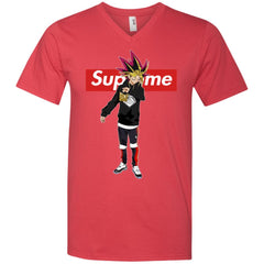 Supreme Yugi Mutou Game Yugioh T-shirt Men V-Neck T-Shirt Men V-Neck T-Shirt - parenttees