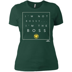 Captain Marvel Not Bossy I'm The Boss Women Cotton T-Shirt