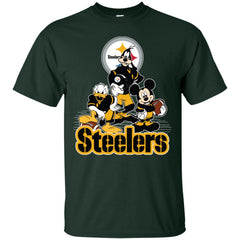 Mickey Mouse Pittsburgh Steelers American Football Nfl Sports Shirt Men Cotton T-Shirt Men Cotton T-Shirt - parenttees