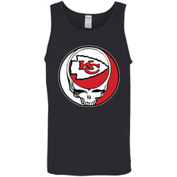 Kansas City Chiefs Grateful Dead Steal Your Face Football Nfl Shirts Men Cotton Tank