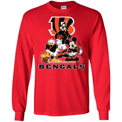 Mickey Mouse Cincinnati Bengals American Football Nfl Sports Shirt Men Long Sleeve Shirt Men Long Sleeve Shirt - parenttees