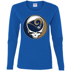 Los Angeles Rams Grateful Dead Steal Your Face Football Nfl Shirts Women Long Sleeve Shirt Women Long Sleeve Shirt - parenttees