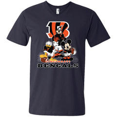 Mickey Mouse Cincinnati Bengals American Football Nfl Sports Shirt Men V-Neck T-Shirt Men V-Neck T-Shirt - parenttees