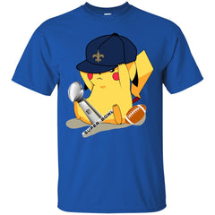 Nfl – New Orleans Saints Pikachu Super Bowl 2019 Football Men Cotton T-Shirt Men Cotton T-Shirt - parenttees