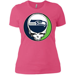 Seattle Seahawks Grateful Dead Steal Your Face Football Nfl Shirts Women Cotton T-Shirt Women Cotton T-Shirt - parenttees