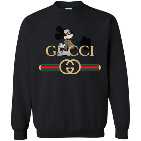 Gucci Mickey T-shirt Crewneck Pullover Sweatshirt Black / S Crewneck Pullover Sweatshirt - parenttees