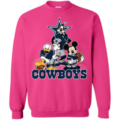 Mickey Mouse Dallas Cowboys American Football Nfl Sports Shirt Crewneck Pullover Sweatshirt Crewneck Pullover Sweatshirt - parenttees