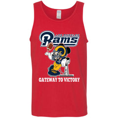 Los Angeles Rams Gateway To Victory Super Bowl 2019 Mickey Mouse Football Nfl Men Cotton Tank Men Cotton Tank - parenttees