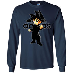 Goku Adidas Black T-shirt Men Long Sleeve Shirt Men Long Sleeve Shirt - parenttees