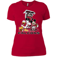 Mickey Mouse Atlanta Falcons American Football Nfl Sports Shirt Women Cotton T-Shirt Women Cotton T-Shirt - parenttees