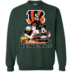 Mickey Mouse Cincinnati Bengals American Football Nfl Sports Shirt Crewneck Pullover Sweatshirt Crewneck Pullover Sweatshirt - parenttees