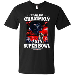 Nfl – New England Patriots We Are The Champion 2019 Super Bowl Football Men V-Neck T-Shirt