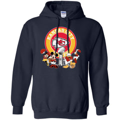 Nfl – Kansas City Chiefs Super Bowl 2019 Mickey Mouse Minnie Mouse Donald Duck Daisy Duck Football Pullover Hoodie Sweatshirt Pullover Hoodie Sweatshirt - parenttees