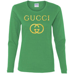 Gucci Logo Vintage Inspired Women Long Sleeve Shirt Women Long Sleeve Shirt - parenttees