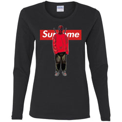 Supreme Deadpool Hiphop T-shirt Women Long Sleeve Shirt