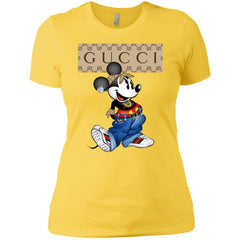 Gucci Mickey Mouse Trending T-shirt Women Cotton T-Shirt Women Cotton T-Shirt - parenttees