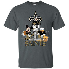 Nfl – New Orleans Saints Donald Duck Goofy Mickey Mouse Super Bowl 2019 Football Men Cotton T-Shirt Men Cotton T-Shirt - parenttees