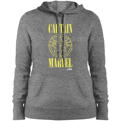 Captain Marvel Yellow Paint Drip Logo Women Hooded Sweatshirt Women Hooded Sweatshirt - parenttees