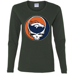 Denver Broncos Grateful Dead Steal Your Face Football Nfl Shirts Women Long Sleeve Shirt