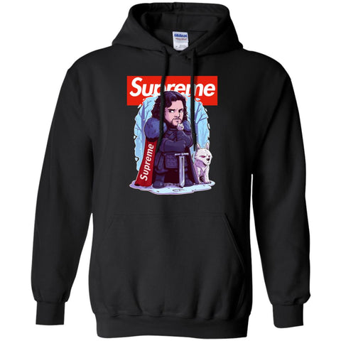 Supreme Game Of Thrones T-shirt Pullover Hoodie Sweatshirt Black / S Pullover Hoodie Sweatshirt - parenttees